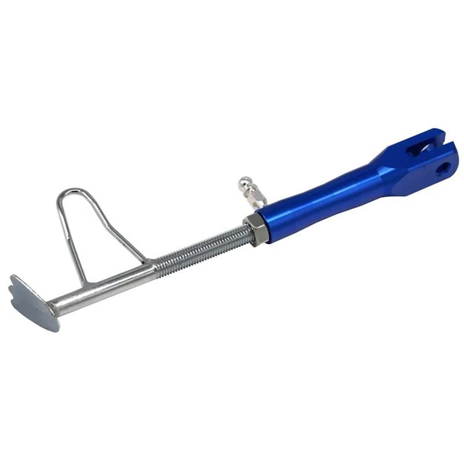 HJTEDHE Motorrad-Ständer Motorrad CNC Seite Ständer Roller Park Racks Motorrad Modifizierte Unterstützung Fuß Universal Standfuß Motorrad(Blue) von HJTEDHE