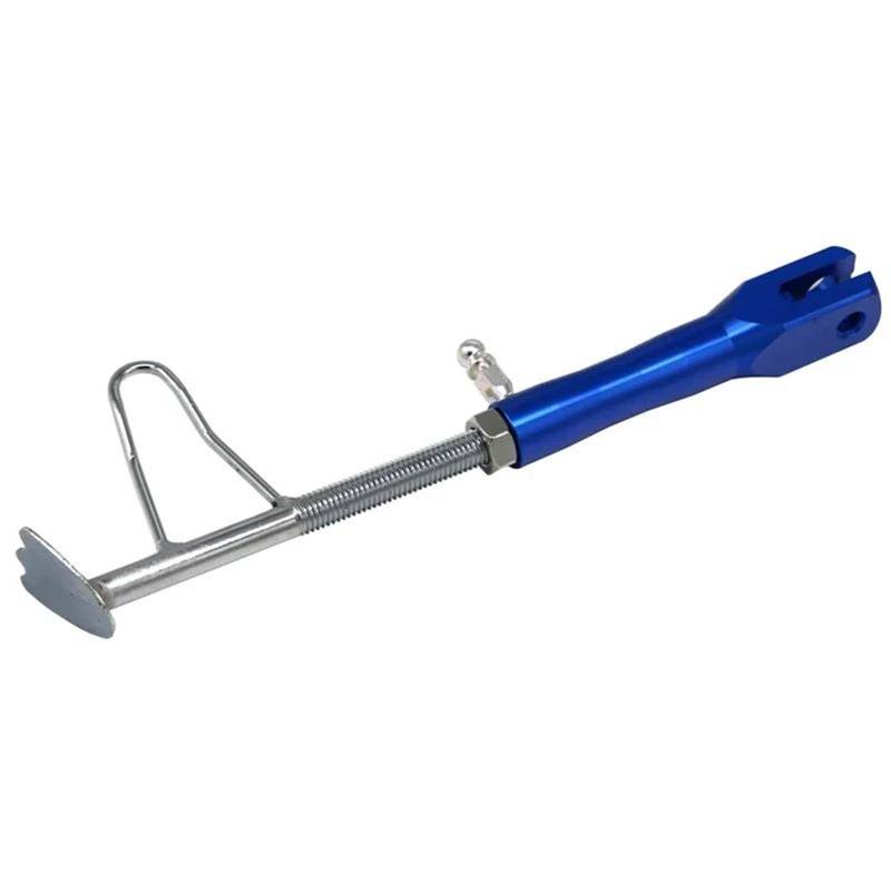 HJTEDHE Motorrad-Ständer Motorrad CNC Seite Ständer Roller Park Racks Motorrad Modifizierte Unterstützung Fuß Universal Standfuß Motorrad(Blue) von HJTEDHE