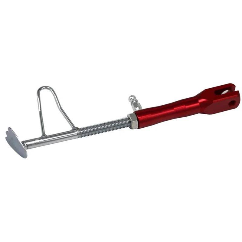 HJTEDHE Motorrad-Ständer Motorrad CNC Seite Ständer Roller Park Racks Motorrad Modifizierte Unterstützung Fuß Universal Standfuß Motorrad(Red) von HJTEDHE