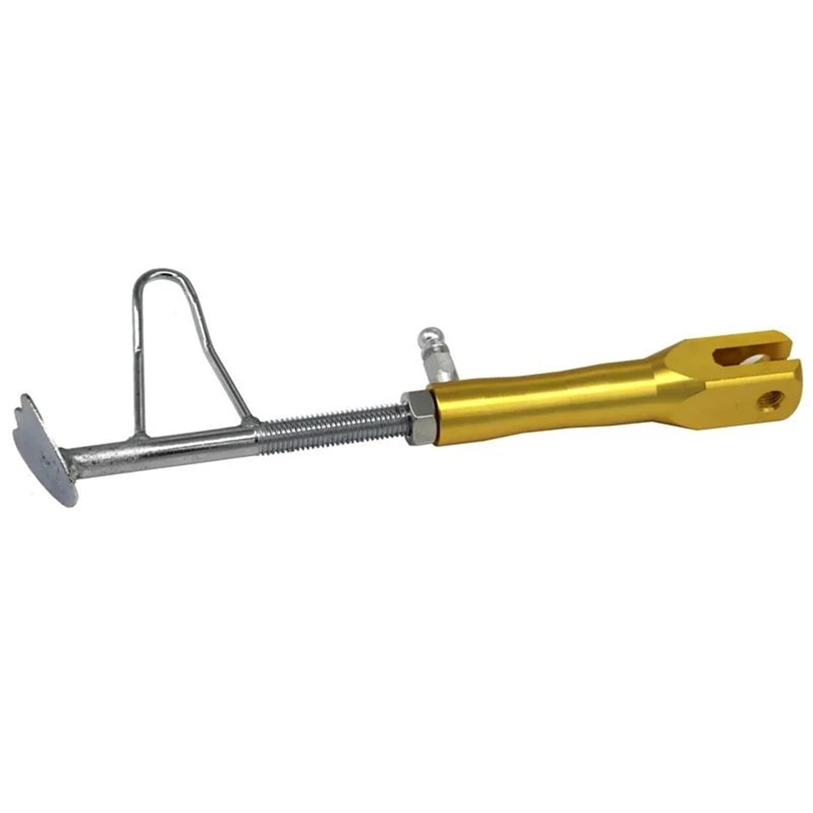 HJTEDHE Motorrad-Ständer Motorrad CNC Seite Ständer Roller Park Racks Motorrad Modifizierte Unterstützung Fuß Universal Standfuß Motorrad(Yellow) von HJTEDHE