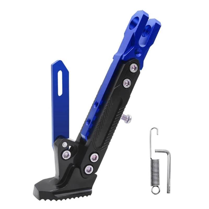 HJTEDHE Motorrad-Ständer Motorrad Fuß Seite Unterstützung Ständer Universal Elektrische Fahrrad Roller Ständer Ersatz Ausziehbare Halter Einstellbar Standfuß Motorrad(Blue) von HJTEDHE