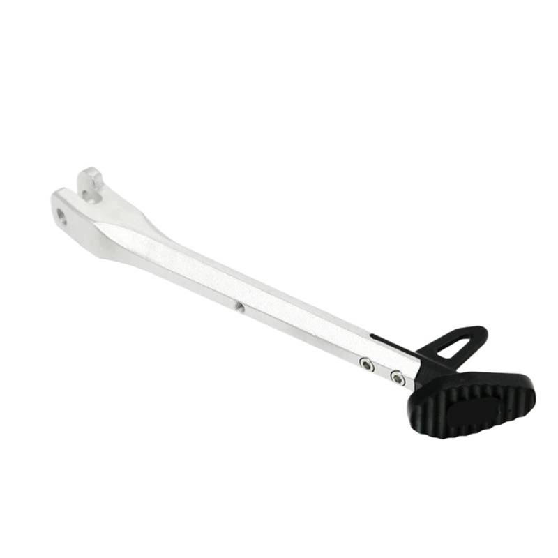 HJTEDHE Motorrad-Ständer Motorrad-Ständer, Motorrad-Unterstützung, Modifizierte Fußhalterung, Ständer, Motorrad-Seitenständer Standfuß Motorrad(Silver) von HJTEDHE