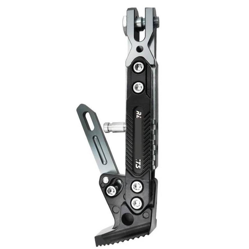 HJTEDHE Motorrad-Ständer Motorrad Ständer Seite Unterstützung Kick Halterung Fuß Stehen Verstellbare Seite Stativ Legierung Motorrad Parkplatz Ständer Standfuß Motorrad(Titanium) von HJTEDHE
