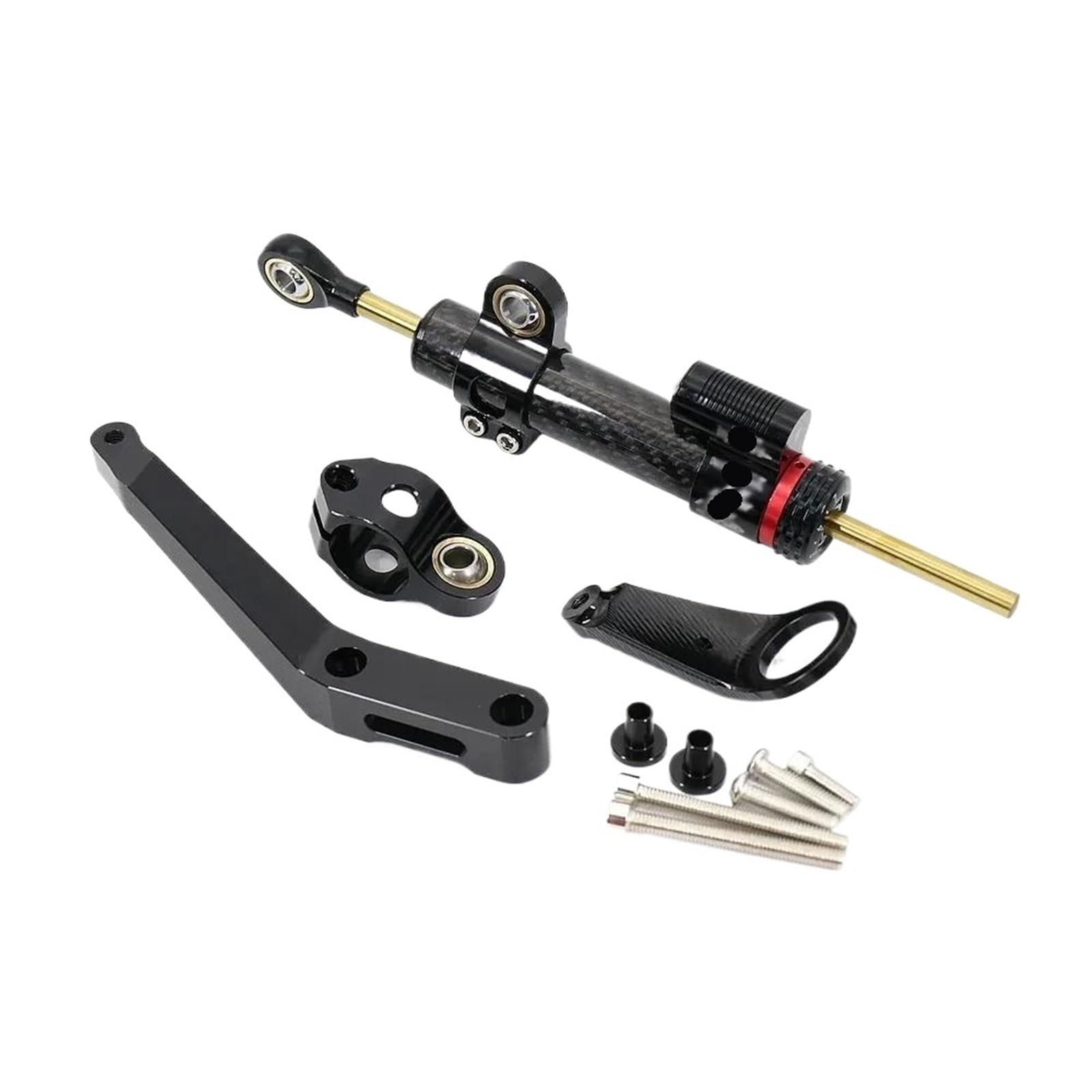 HJTEDHE Stabilisator Lenkungs DäMpfer Für CBR929RR 2000 2001 Motorrad Lenkung Stabilisieren Dämpfer Montage Halterung Motorrad Puffer Control Bar Lenkungs DäMpfer Motorrad(Black-B) von HJTEDHE