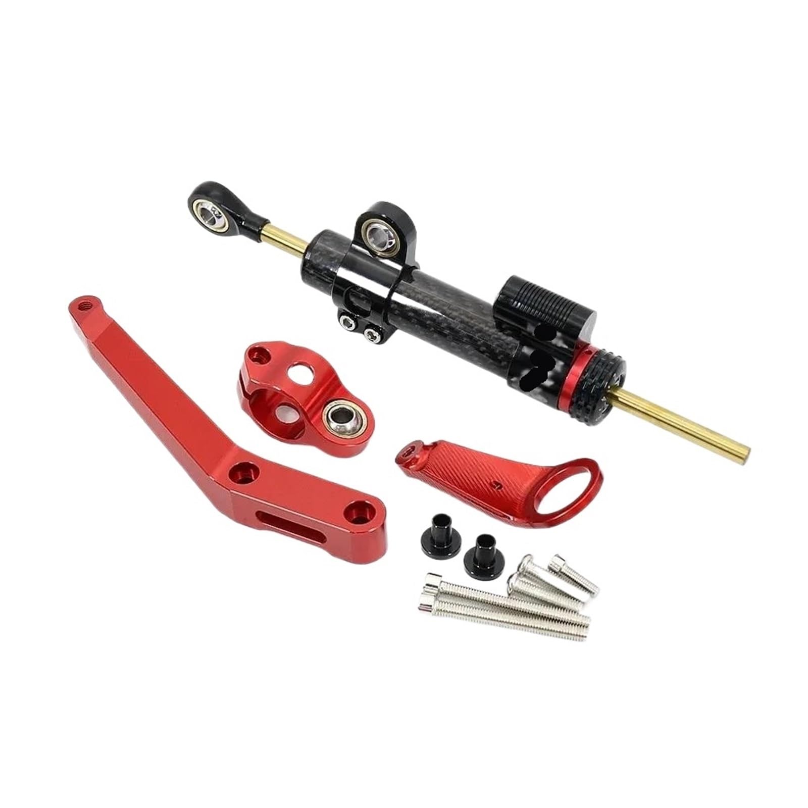 HJTEDHE Stabilisator Lenkungs DäMpfer Für CBR929RR 2000 2001 Motorrad Lenkung Stabilisieren Dämpfer Montage Halterung Motorrad Puffer Control Bar Lenkungs DäMpfer Motorrad(Black-C) von HJTEDHE