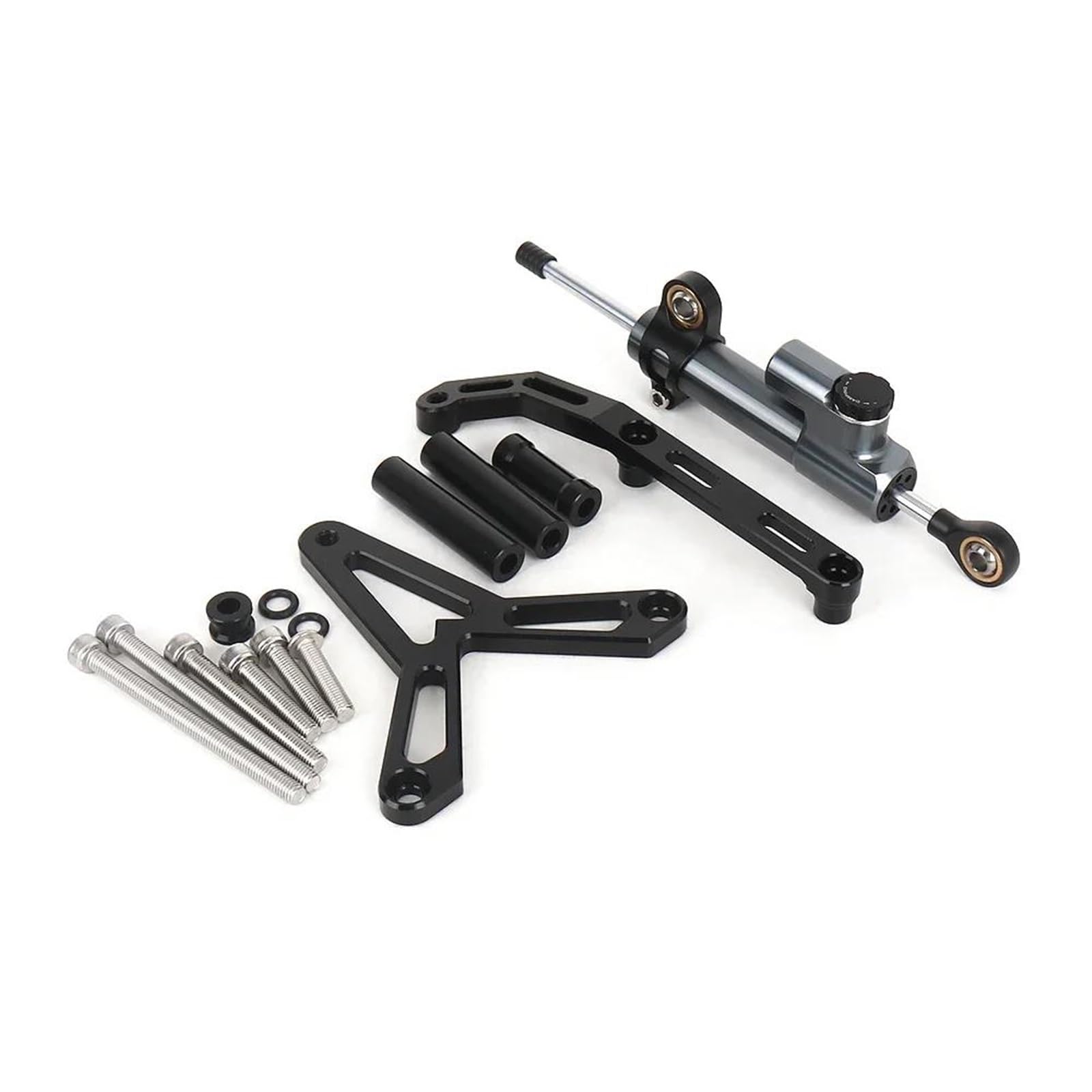 HJTEDHE Stabilisator Lenkungs DäMpfer Lenkungsdämpfer-Stabilisatorhalterung Motorradzubehör Für Tracer 9 GT Tracer9 2021 2022 2023 Stabilisator Motorrad(Chrome) von HJTEDHE