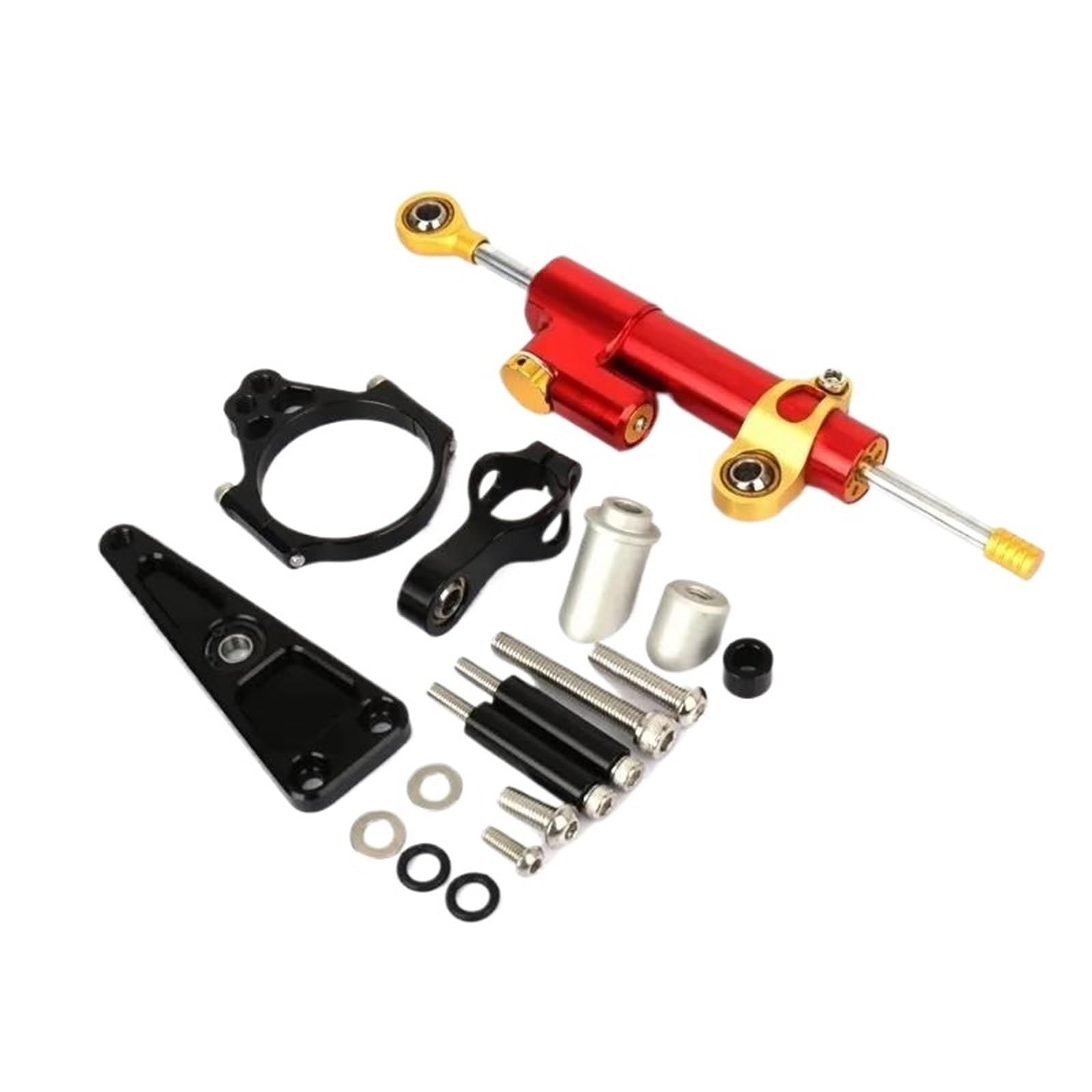 HJTEDHE Stabilisator Lenkungs DäMpfer Motorrad CNC Einstellbare Lenkung Dämpfer Stabilisator Halterung Montage Für X-ADV 750 XADV750 2017-Für NSS750 NSS 750 Stabilisator Motorrad(Red) von HJTEDHE