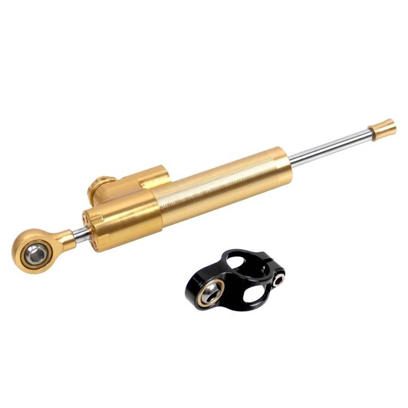 HJTEDHE Stabilisator Lenkungs DäMpfer Motorrad-Dämpfer-Stabilisator, Motorrad-Universal-Motorrad-Lenkungsdämpfer-Stabilisator Für Suzuki Für GSXR1000 (K9) 2009-2015 Lenkungs DäMpfer Motorrad(Yellow) von HJTEDHE
