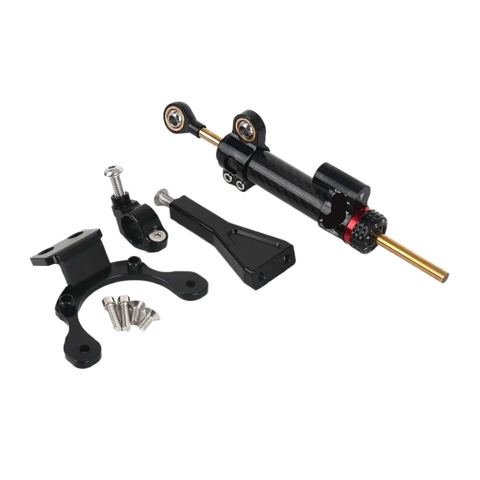 HJTEDHE Stabilisator Lenkungs DäMpfer Motorrad-Lenkungsstabilisator-Dämpfer Und Halterungshalterung Für Kawasaki Für Z900 2020 2021 2022 2023 2024 Stabilisator Motorrad(Chrome) von HJTEDHE