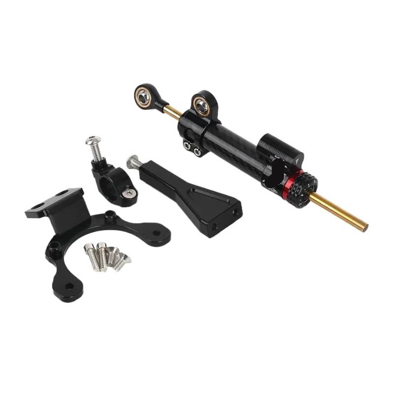 HJTEDHE Stabilisator Lenkungs DäMpfer Motorrad-Lenkungsstabilisator-Dämpfer Und Halterungshalterung Für Kawasaki Für Z900 2020 2021 2022 2023 2024 Stabilisator Motorrad(Chrome) von HJTEDHE