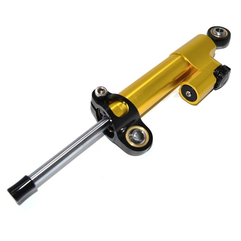 HJTEDHE Stabilisator Lenkungs DäMpfer Motorrad-Stabilisatorpuffer CNC-Lenkungsdämpfer-Stabilisator Stoßdämpfer Richtungshalterung Zubehör Für CBR954RR 2002 2003 Lenkungs DäMpfer Motorrad(Yellow-A) von HJTEDHE