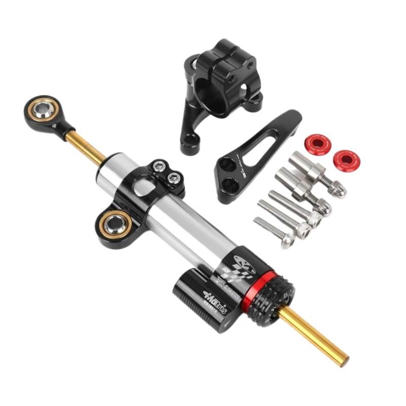 HJTEDHE Stabilisator Lenkungs DäMpfer Motorradzubehör Dämpferstabilisatorhalterung Lenkungshalterung Für Ducati Für Supersport 950 Für Supersport 939 2018-2025 Stabilisator Motorrad(Silver A) von HJTEDHE