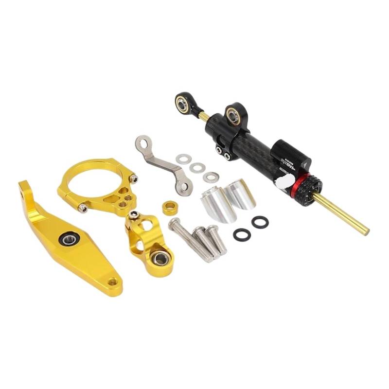 HJTEDHE Stabilisator Lenkungs DäMpfer Motorradzubehör Einstellbarer Lenkungsdämpferstabilisator Für Xsr 900 2022 2023 Stabilisator Motorrad(Chrome c) von HJTEDHE