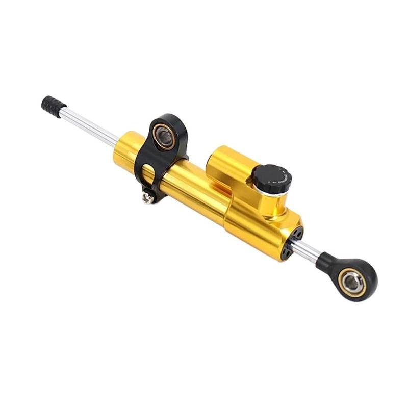 HJTEDHE Stabilisator Lenkungs DäMpfer Motorräder Absorber Stabilisator Universal Motorrad Einstellbare Lenkung Dämpfer Stabilisator Für MT10 MT07 MT09 MT03 Lenkungs DäMpfer Motorrad(Yellow) von HJTEDHE