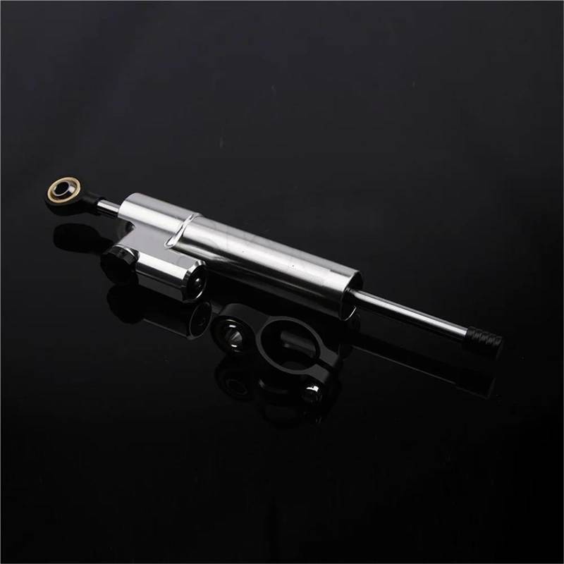 HJTEDHE Stabilisator Motorrad Motorrad Lenkung Stabilisator Motorrad Zubehör 256mm Universal Einstellbare Dämpfer Lenkung Stabiliz Für Kawasaki Lenkungs DäMpfer Motorrad(Silver-b) von HJTEDHE