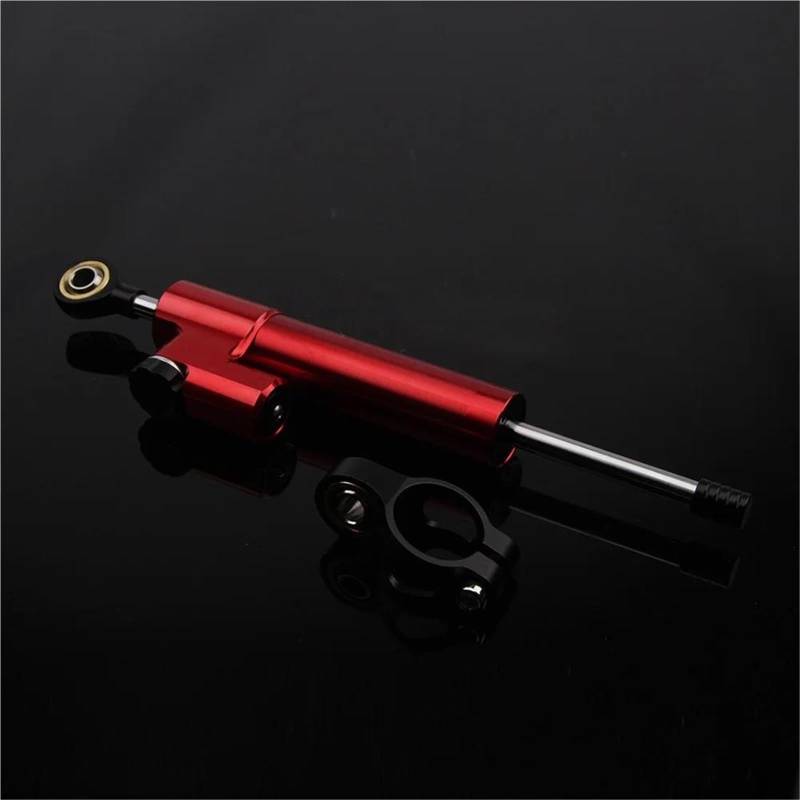 HJTEDHE Stabilisator Motorrad Motorrad Lenkung Stabilisator Motorrad Zubehör 256mm Universal Einstellbare Dämpfer Lenkung Stabiliz Für Kawasaki Lenkungs DäMpfer Motorrad(Yellow) von HJTEDHE