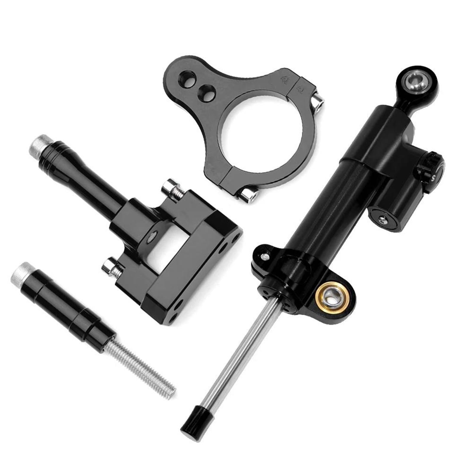 HJTEDHE Stabilisator Motorrad Motorräder Richtungsdämpfer Motorraddämpfer Lenkung Stabilisieren Sicherheitskontrolle Mit Montagehalter Für R3 2013-2018 Lenkungs DäMpfer Motorrad(Blue-a) von HJTEDHE