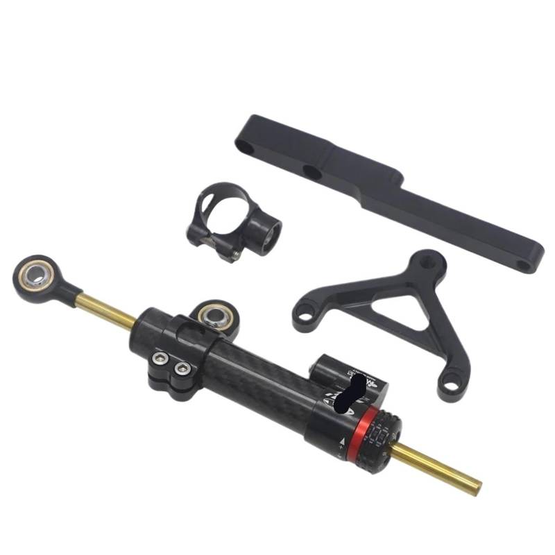 HJTEDHE Steering Damper Motorrad Für CB1000R 2008-2016 Zubehör CNC Lenkungsdämpfer Stabilisator Stoßdämpfer Richtung Halterung Motorraddämpfer Motorrad Lenkungsdämpfer(Black-B) von HJTEDHE