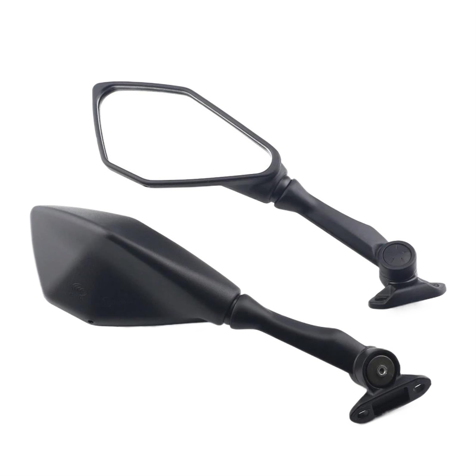 Lenkerendenspiegel Schwarze Motorrad-Rückspiegel Für Kawasaki Für N-ja ZX4R ZX4RR ZX25R 2021 2022 2023 2024 Roller Spiegel von HJTEDHE