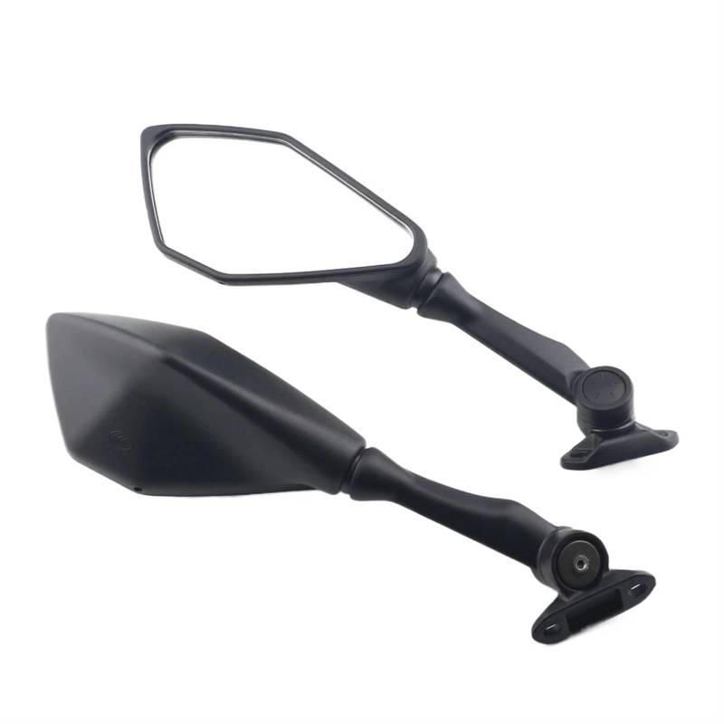 Lenkerendenspiegel Schwarze Motorrad-Rückspiegel Für Kawasaki Für N-ja ZX4R ZX4RR ZX25R 2021 2022 2023 2024 Roller Spiegel von HJTEDHE