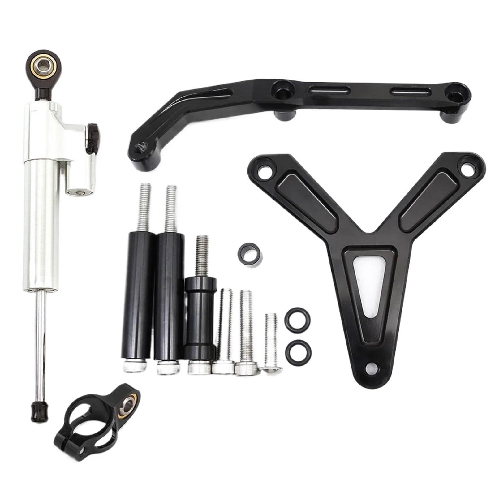 Motorrad Lenkungsdämpfer Für FJ-09 MT-09 Tracer 2021-2023 CNC Aluminium Carbon Motorrad Lenkungsdämpfer Stabilisatorhalterung Montagehalterung Motorrad Dämpferhalterung Lenkungsdämpfer Motorrad(Silver Motorrad Lenkungsdämpfer Für FJ-09 MT-09 Tracer 2021-2023 CNC Aluminium Carbon Motorrad Lenkungsdämpfer Stabilisatorhalterung Montagehalterung Motorrad Dämpferhalterung Lenkungsdämpfer Motorrad(Silver von HJTEDHE