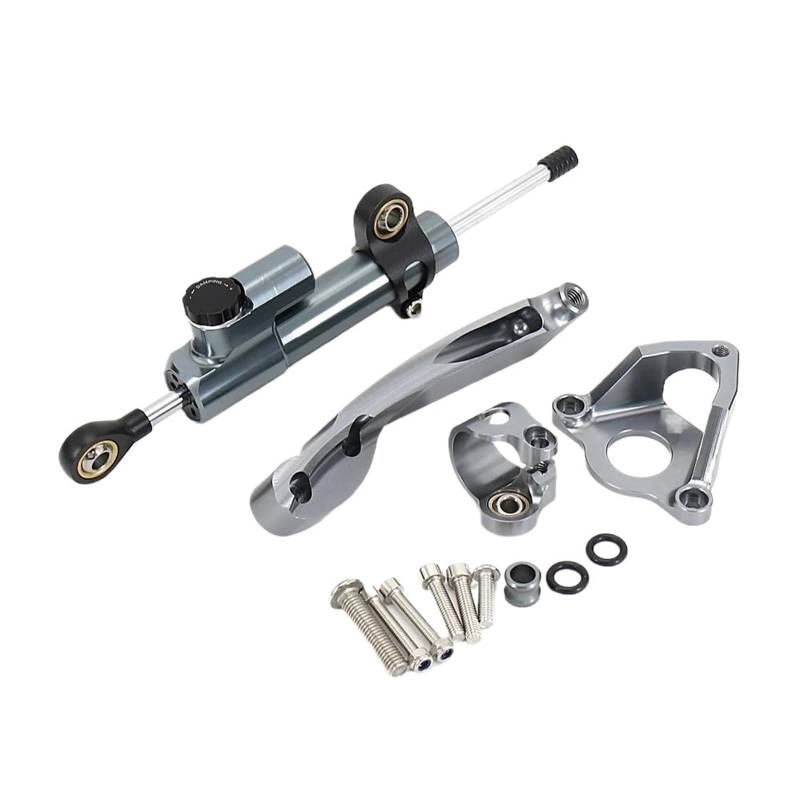 Stabilisator Lenkungs DäMpfer Für CBR600RR 2007-2016 Motorrad Fiber Carbon Lenkungsdämpfer Stabilisator Sicherheitskontrollhalterung Motorrad Dämpfer Stabilisator Lenkungs DäMpfer Motorrad(Gray-B) von HJTEDHE