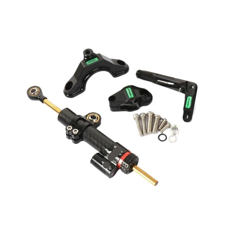Stabilisator Lenkungs DäMpfer Für Kawasaki Für ZX6R 2024 Motorradzubehör Lenkung Stabilisieren Dämpfer Halterung Montieren Motorrad Dämpfer Lenkung Motorrad Dämpfer Halterung Lenkungs DäMpfer Motorrad von HJTEDHE