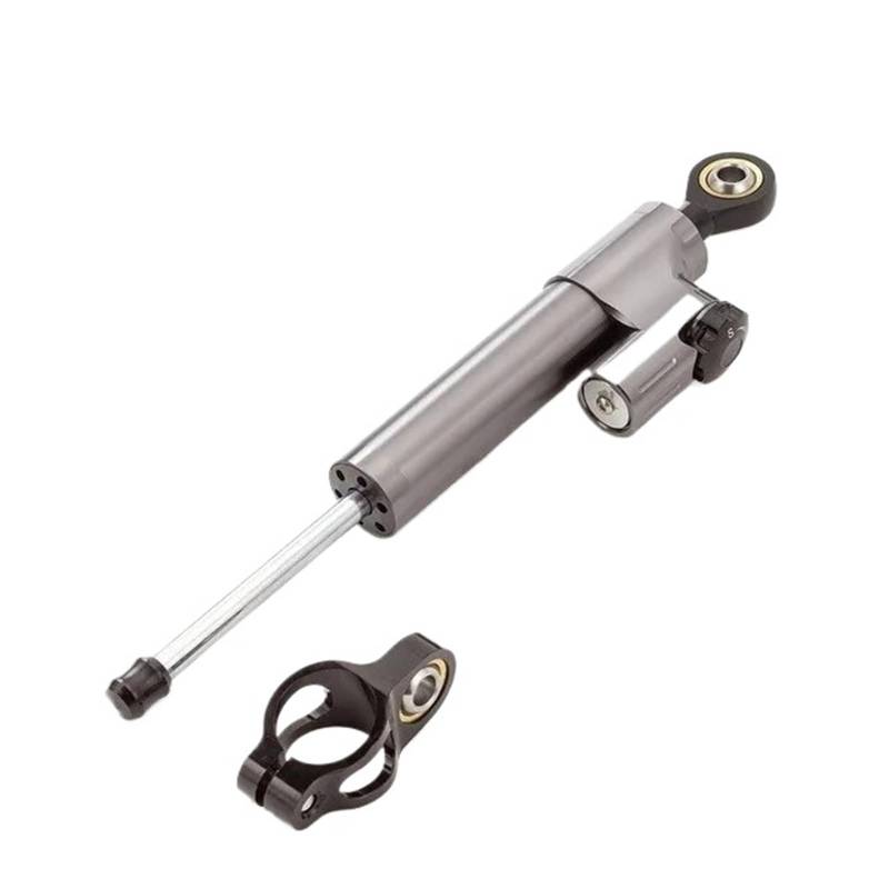 Stabilisator Lenkungs DäMpfer Motorrad-Puffer-Steuerstange Motorräder Lenkung Stabilisieren Dämpfer Halterung Montage Unterstützung Halter Kit Set Für CB1300 2003-2011 Lenkungsdämpfer Motorrad(Gray) von HJTEDHE
