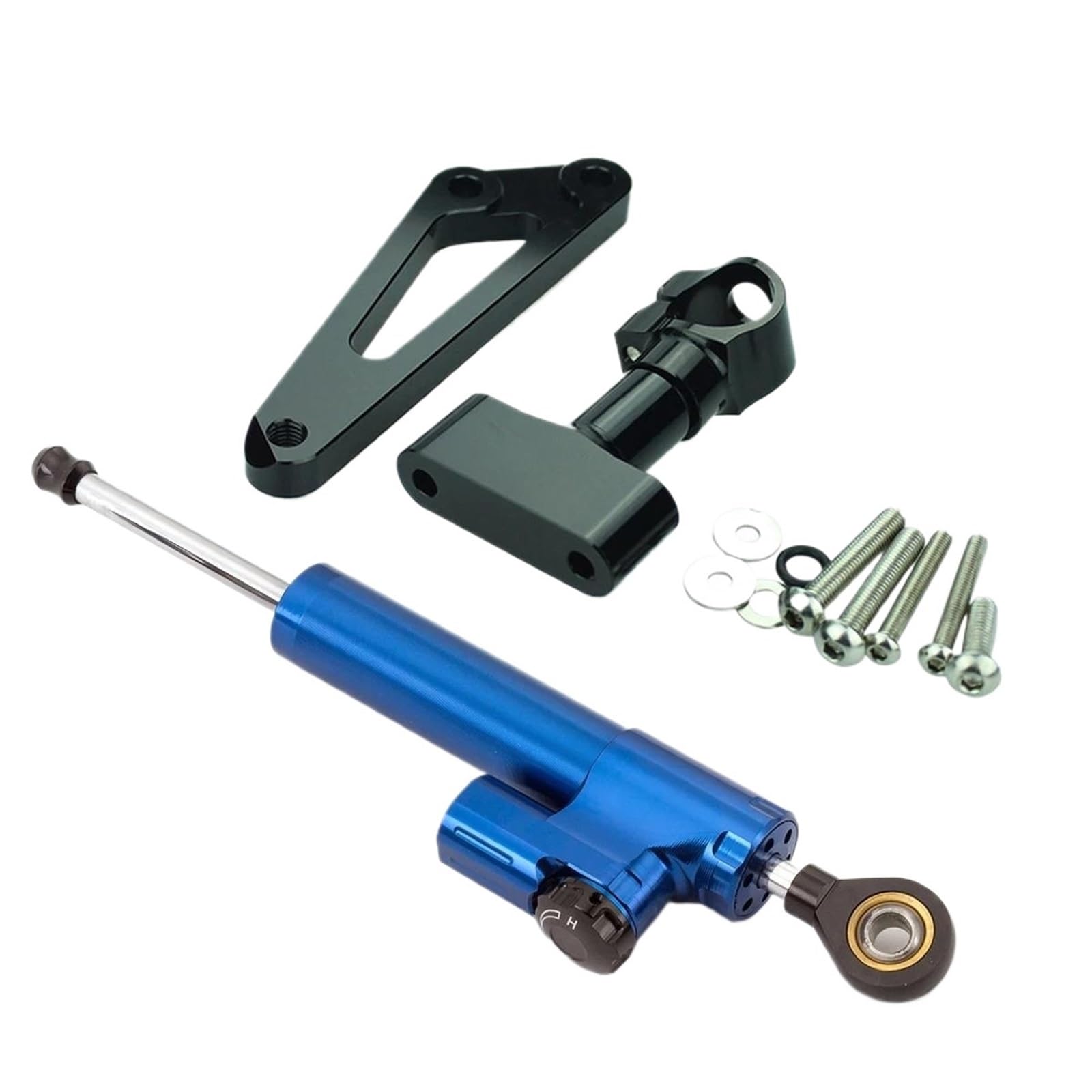 Steering Damper Motorrad Für CB600F Hornet 600 2007-2016 Stabilisator Lenkung Dämpfer Montage Halterung Motorräder Lenkung Dämpfer Stabilisator Lenkungs DäMpfer(Blue) von HJTEDHE