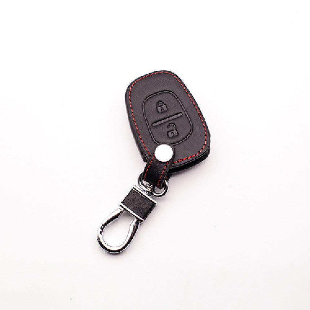 Schlüsselhülle Leder Brieftasche Schlüssel Fernbedienung, Für Opel Vivaro Movano Für Renault Verkehr Kangoo Schlüssel Zubehör, Schwarz von HJWXY
