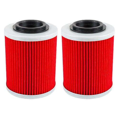 Ölfilter kompatibel mit CF Moto 450 550 625 800 1000 Cforce Zforce X8 U8 Z8 ATV UTV 0800-011300-0004(2PCS-RED) von HJXcTRH
