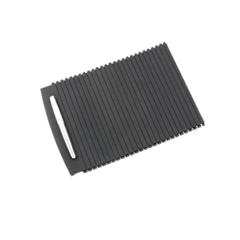 Lanliuhui Store Rolloabdeckung for die hintere Mittelkonsole des Autos, Getränkehalter-Aufbewahrungsbox, Vorhang, kompatibel mit B*W, kompatibel mit Serie 3 M3 E90 E92 E93(Black) von HKGZKVGK