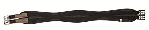 HKM 544581 PVC Soft Sattelgurt Waffeloptik - Easy, L, schwarz von HKM