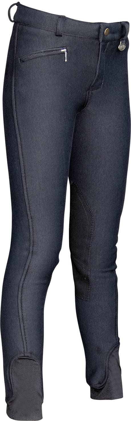 HKM Mädchen Essen Winter Easy Reithose, Schwarz, 122 von HKM