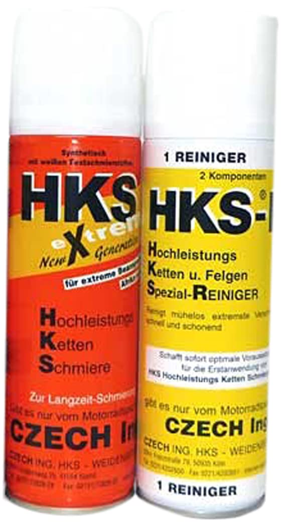 HKS CZECH Extrem 3er Set Kettenspray + Neutralisierer + Reiniger von HKS