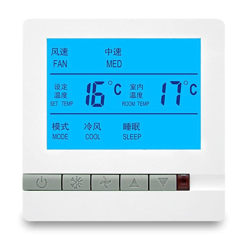 Digital Thermostat Bedienfeld LCD Anzeige Temperatur Controller Intelligenter Zentralklimaanlagen Thermostat von HLBEST