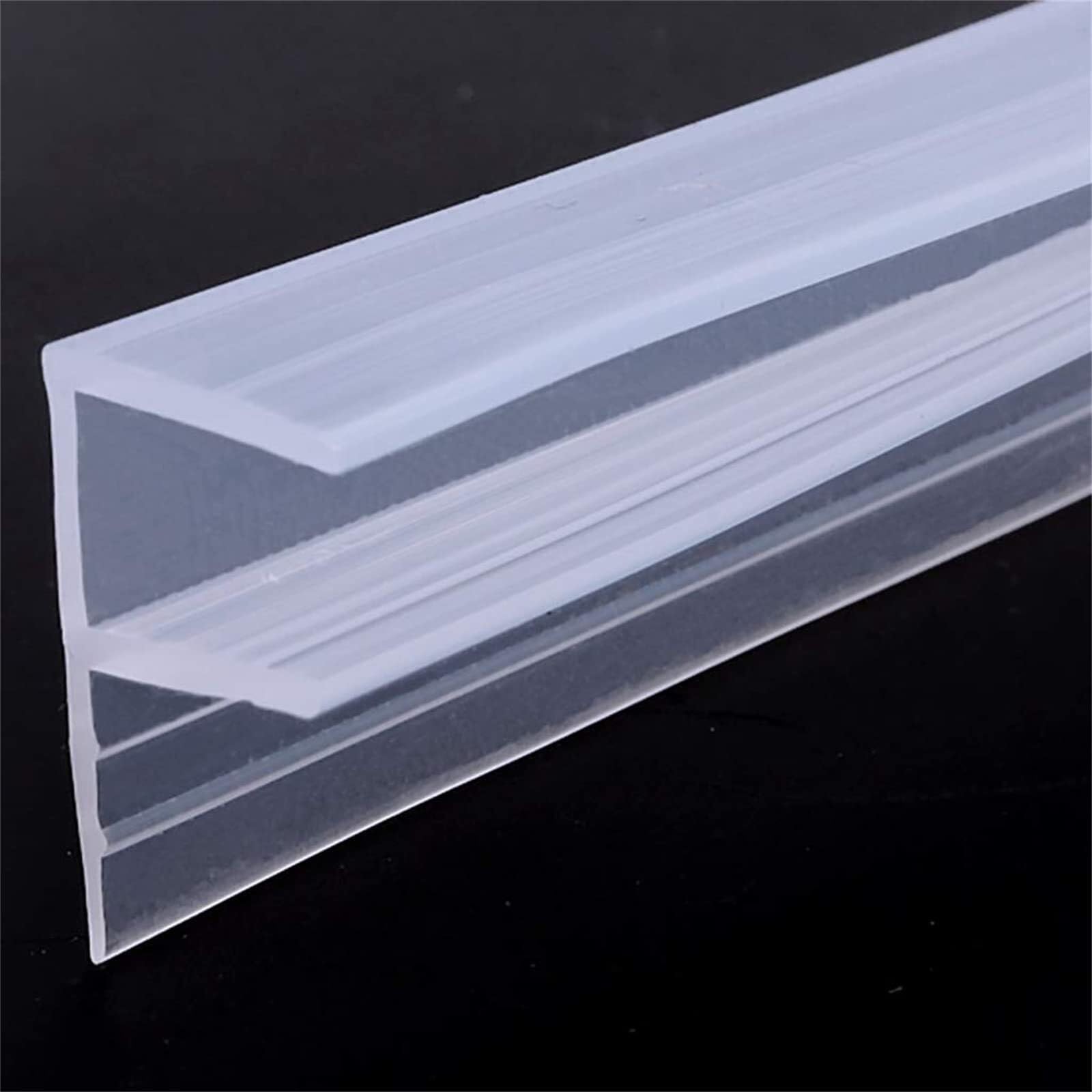 1M 2M F/U-förmiger Glasdichtungsstreifen Silikon-Badezimmer-Duschdichtungsstreifen Zugluftstopper for Türfenster 6/8/10/12Mm Dichtungsstreifen(Fshape,6mm*1M) von HLHLH