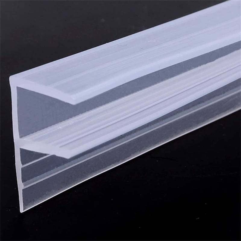 1M 2M F/U-förmiger Glasdichtungsstreifen Silikon-Badezimmer-Duschdichtungsstreifen Zugluftstopper for Türfenster 6/8/10/12Mm Dichtungsstreifen(Fshape,6mm*1M) von HLHLH