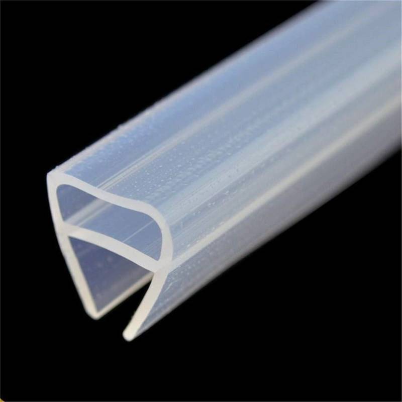 1M 2M F/U-förmiger Glasdichtungsstreifen Silikon-Badezimmer-Duschdichtungsstreifen Zugluftstopper for Türfenster 6/8/10/12Mm Dichtungsstreifen(Ushape,6mm*2M) von HLHLH