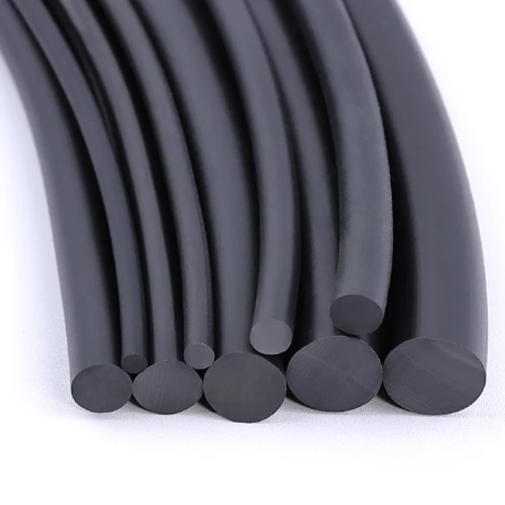 3 Meter/10 Fuß NBR-Dichtungsstreifen, massiver schwarzer Nitrilkautschukstreifen, O-Ring-Kabel, NBR-Gummidichtung, Durchmesser 10 mm bis 50 mm(24mm) von HLHLH