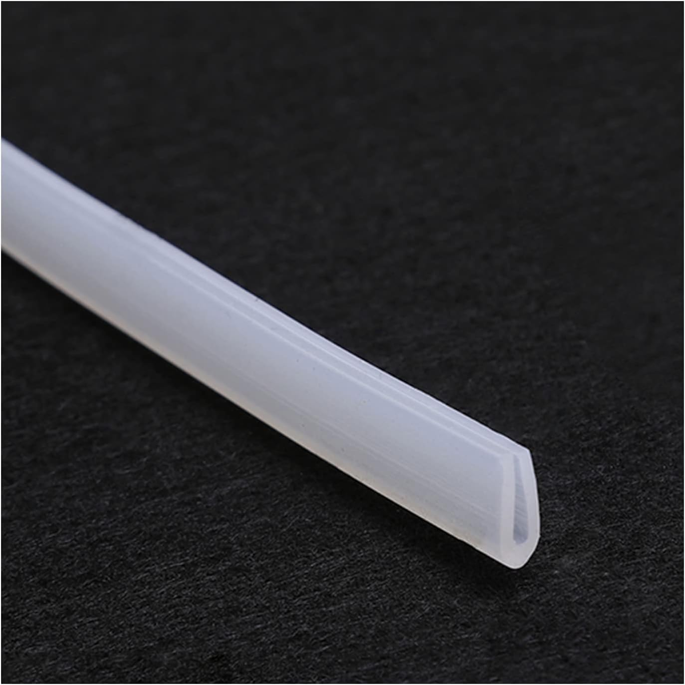 Dichtungsstreifen aus Silikonkautschuk, U-förmige Silikon-Kanalkanten-Gummidichtung, transparent, geeignet for die Tischseite, 5 Meter lang(5mmx12mm) von HLHLH