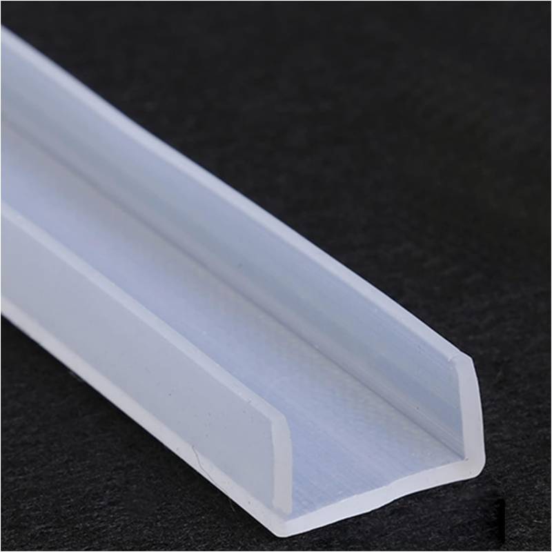 Dichtungsstreifen aus Silikonkautschuk, U-förmige Silikon-Kanalkantenverkleidung, transparente Gummidichtung, verwendet im Wohnzimmer-Badezimmer, Länge 5 Meter, Wandstärke 2 mm (Größe: 12 mm x 15 mm)( von HLHLH
