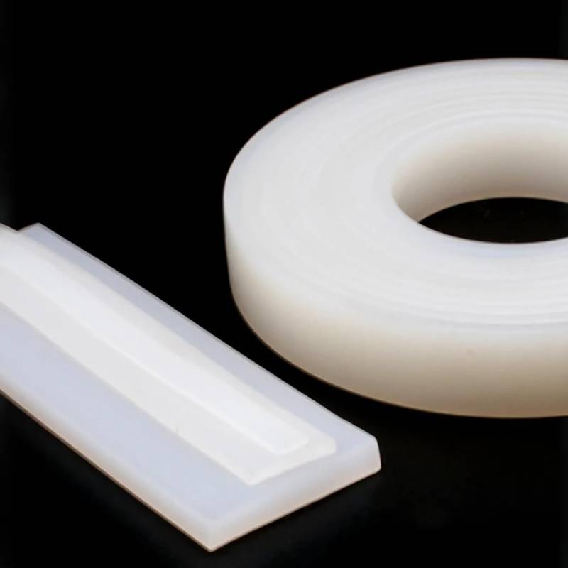 Klarer, weißer Dichtungsstreifen aus Silikonkautschuk, rutschfeste Pufferdichtung, hitzebeständig, Länge 3 Meter, Breite 20 mm, 25 mm, 30 mm, 35 mm, 40 mm, 50 mm(2mmx30mmx3m) von HLHLH