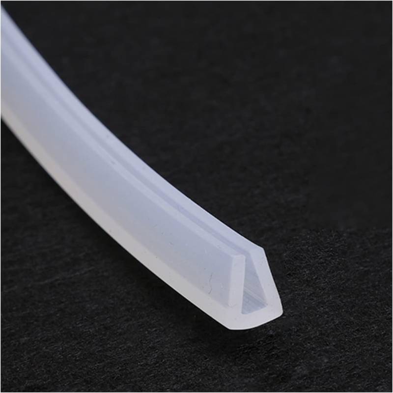 U-förmiger transparenter Gummi-Dichtungsstreifen, Zierdichtung, U-Dichtungskanal, Kantenschutz, Blattlänge 5 m(8mmx10mm) von HLHLH