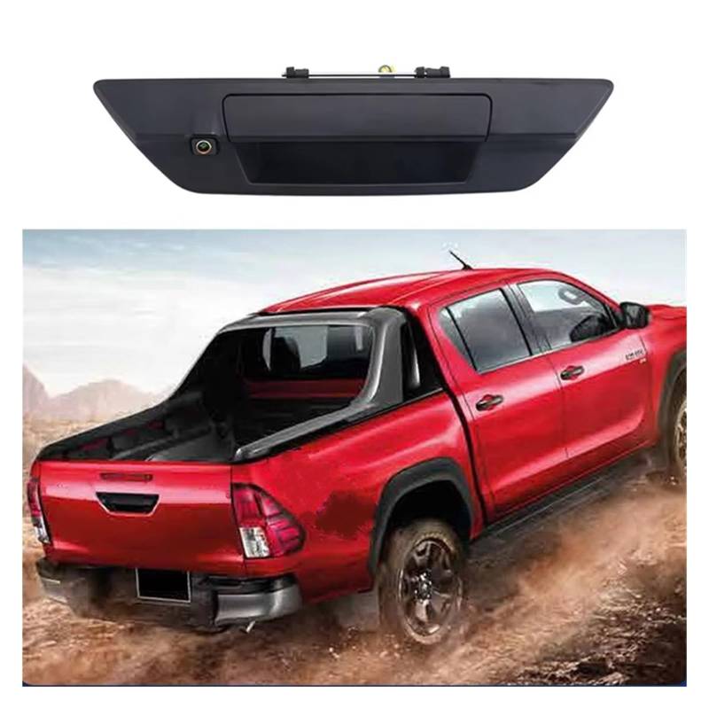 Drahtlose Rückfahrkamera AHD 1080P NTSC Goldene Linse Pickup Lkw Heckklappe Griff Reverse Kamera Wasserdichte Backup-Kamera Für Toyota Für Hilux Für Revo 2015-2021 Auto-Rückfahrkamera(CVBS720 - AHD720 von HLJNLVBN