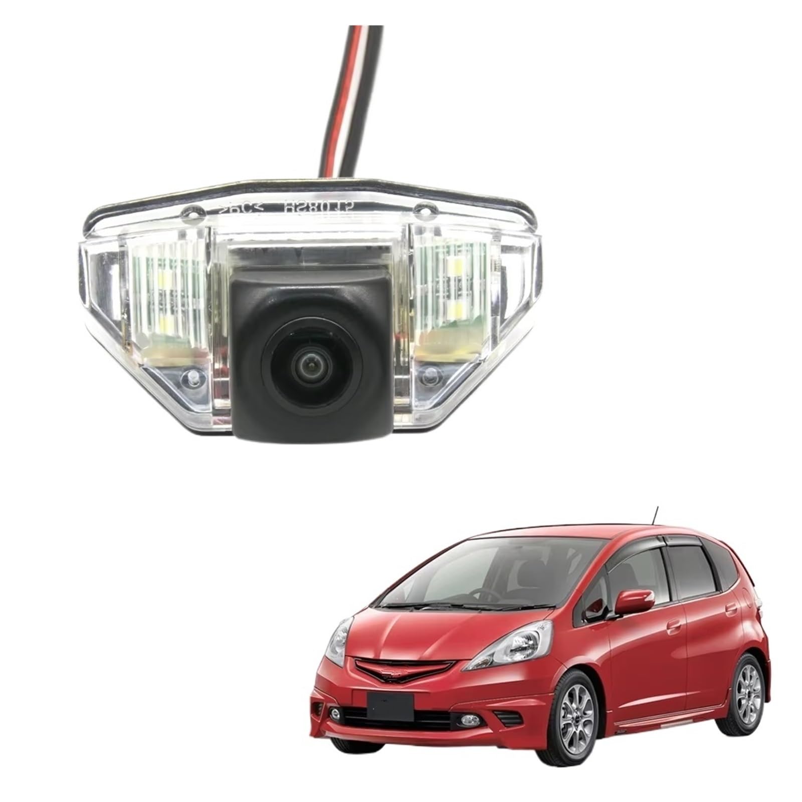 Drahtlose Rückfahrkamera Auto Parkplatz Zubehör HD 1280 * 720 Fisheye Rückansicht Kamera Für Fit MK2 2008 2009 2010 2011 2012 2013 2014 Auto-Rückfahrkamera(Cam 5 LCD Wireless) von HLJNLVBN