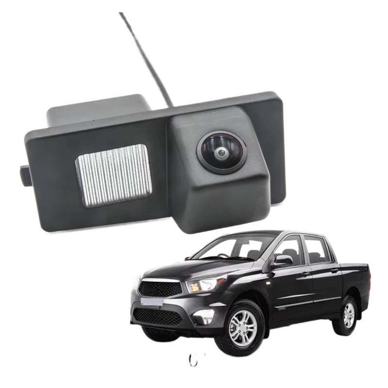 Drahtlose Rückfahrkamera CCD HD AHD Fisheye Rückansicht Kamera Auto Backup Reverse Parkplatz Monitor Für SsangYong Für Actyon Sport 2006~2019 Für Rexton Auto-Rückfahrkamera(D170 AHD 720P) von HLJNLVBN