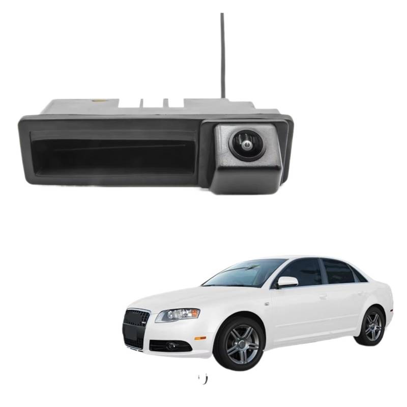 Drahtlose Rückfahrkamera CCD HD AHD Fisheye Rückansicht Kamera Auto Stamm Griff Reverse Parkplatz Monitor Nachtsicht Für A4/S4/RS4 (B6, B7) 2001~2008 Auto-Rückfahrkamera(A120 CVBS 680x480) von HLJNLVBN