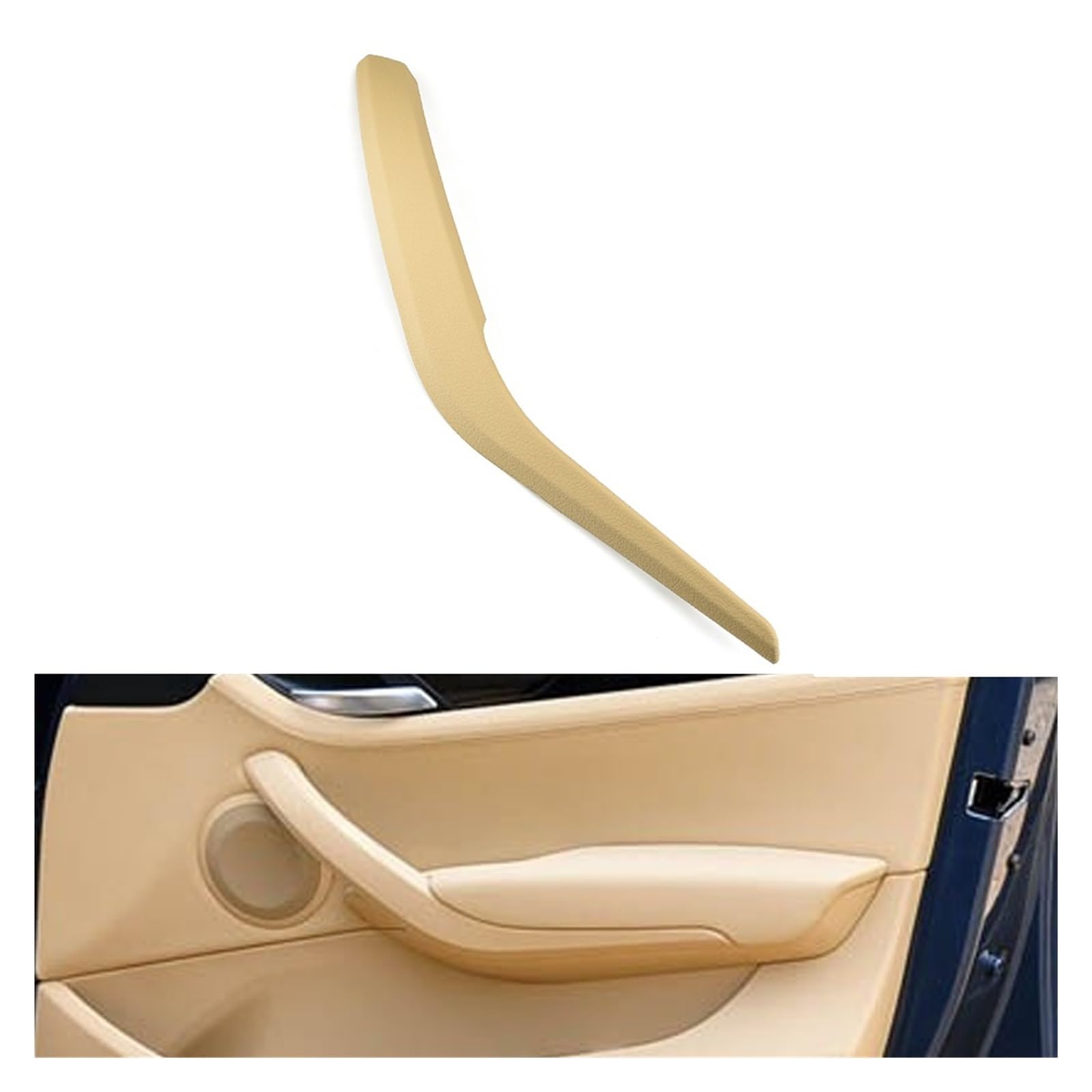 Innentürgriff 1/2-teilige Linke Und Rechte Seite des Auto-Innentürverkleidungsgriffs Zierabdeckung Für X1 E84 2010–2016 Auto-Innentürgriffabdeckungen Türgriff(Beige-Right) von HLJNLVBN