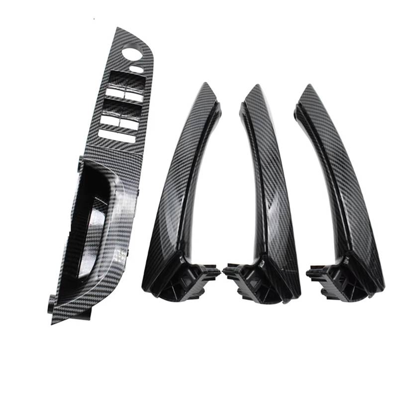 Innentürgriff 6131 9217 326 Für 3 Serie E90 E91 316 318 320 325 328 04-12 LHD Carbon Fiber Innen Tür Pull Griff Armlehne Panel Komplette Set Türgriff(35.5 Low-end Set) von HLJNLVBN